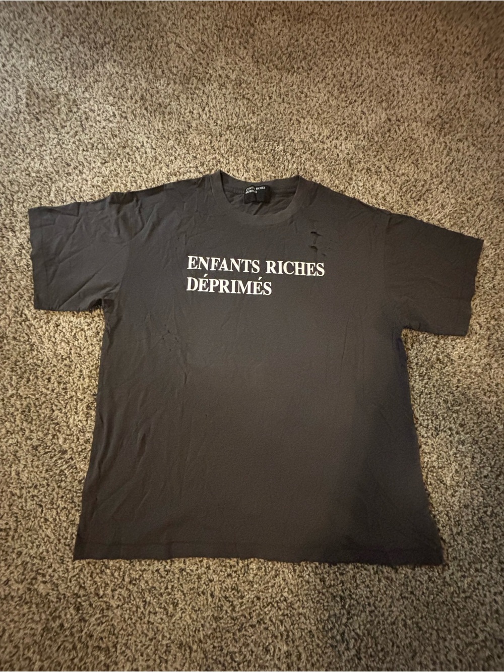 ENFANTS RICHES DEPRIMES LOGO TEE